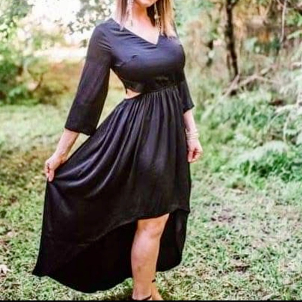 Express Black High Low Women's Dress